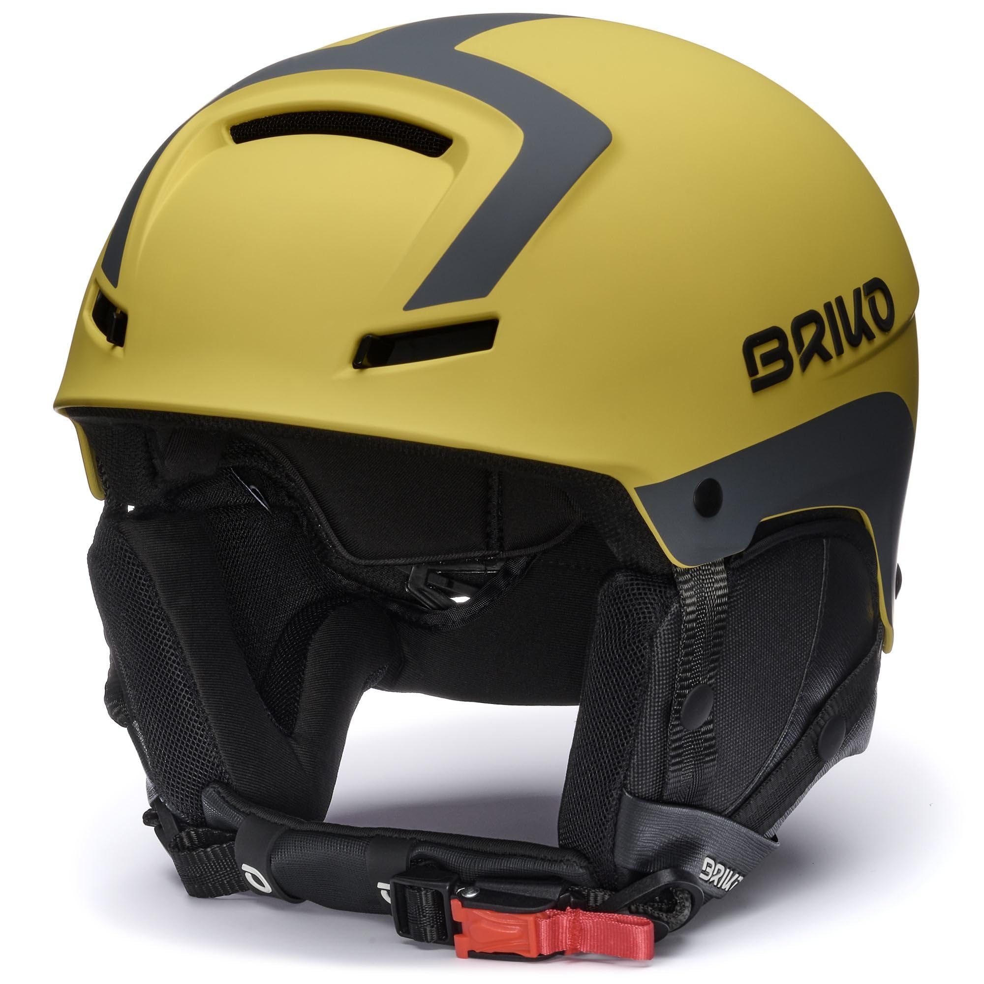 BRIKO：ヘルメット：FAITO EPP、XL(59-64cm)、新品 Briko Faito Epp Unisex Adult Helmet, Matt Sahara Yellow, S